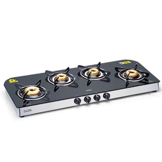 Glen Gl 1049 Gt Fbb 4 Burner Gas Stove Manual Ignition Online At Glen Gl 1049 Gt Fbb 4 Burner Gas Stove Manual Ignition