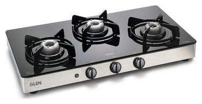 

Glen 3 Burner Automatic Regular Black Gas Stove