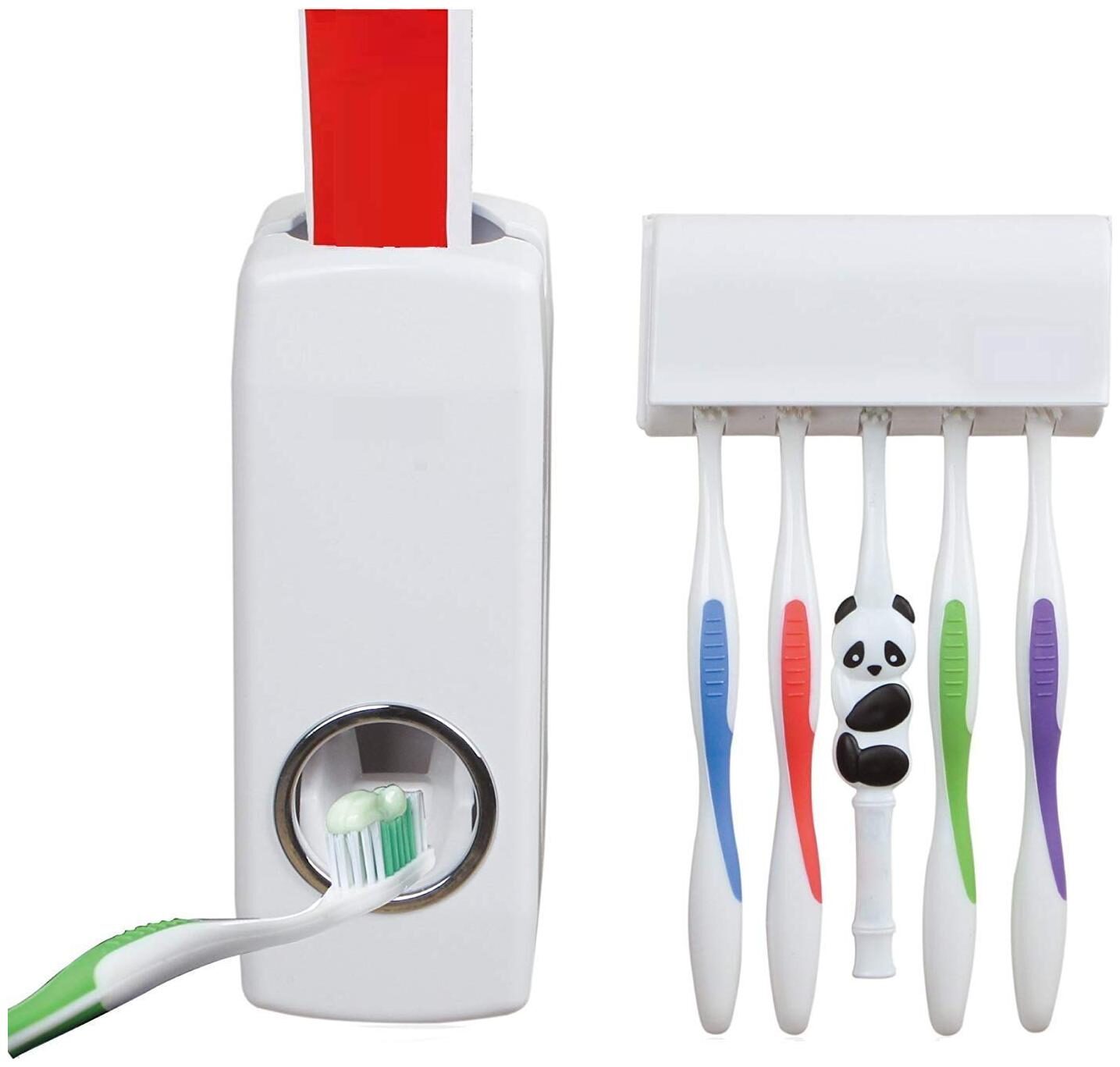 

Global Automatic Toothpaste Dispenser and Tooth Brush Holder