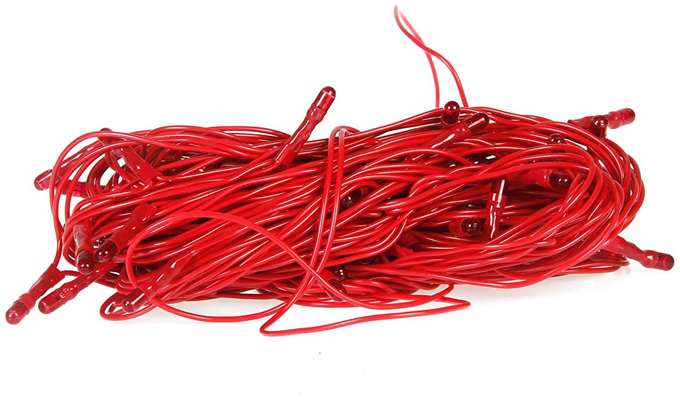 

GLOWTRONIX (3Meter) Red Colour Frosted Rice Lights Serial Decoration Light with Diwali navratra Christmas