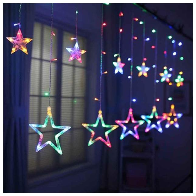 

GLOWTRONIX Decorative Star Curtain LED Lights (1 Curtain)