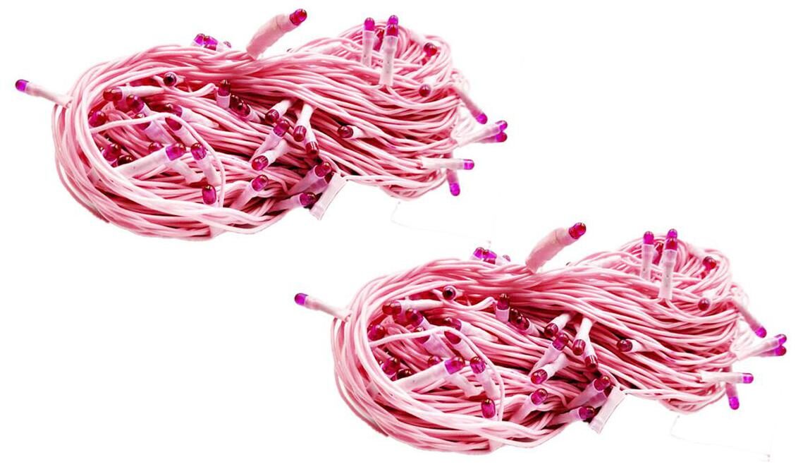 

Glowtronix Rice Lights Serial Bulb Decoration Light For Diwali Navratra Christmas New-Single 3m ( Pink )