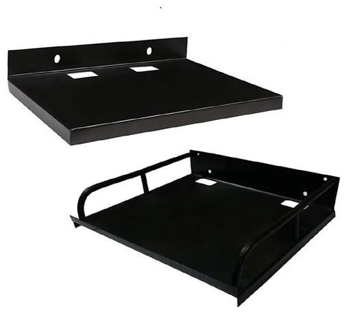 

GLUCKLICH METAL SET UP BOX STAND WALL SHELVE WALL STAND BLACK PACK OF 2