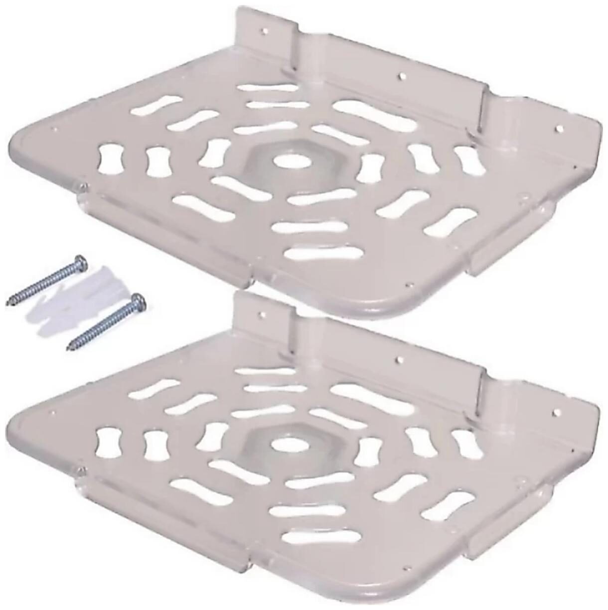 

GLUCKLICH SET UP BOX STAND WALL SHELVES TRANSPARENT PACK OF 2