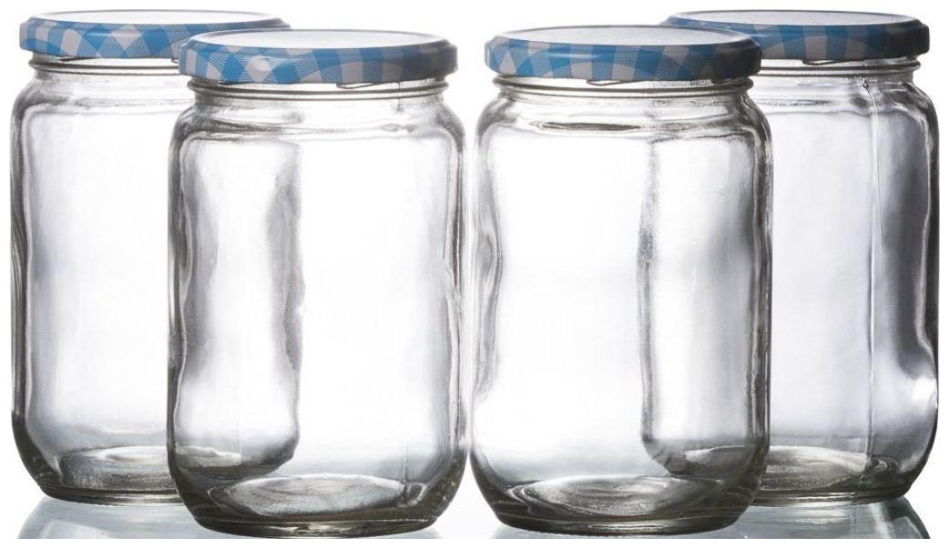 

Godskitchen 350ml (Set of 4) - Mason Jars with Colourful Lids Regular Mouth Dishwasher Safe BPA Free