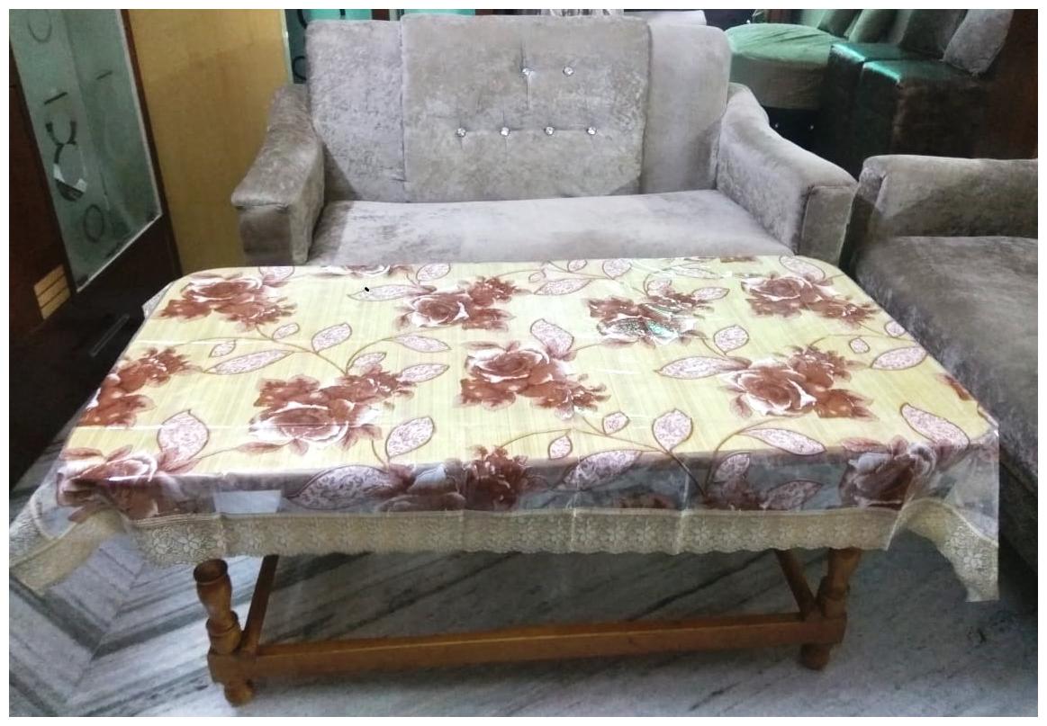 

Goel Home Decor Plastic Table Cloth Multi print- Pack of 1- 40 60