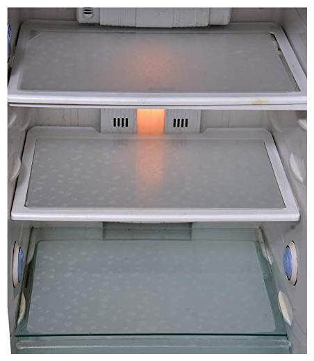 

Goel HomeDecor Pack Of 3 Classic white crystal printed Refrigerator Fridge Drawer Mats 12 inch 18 inch