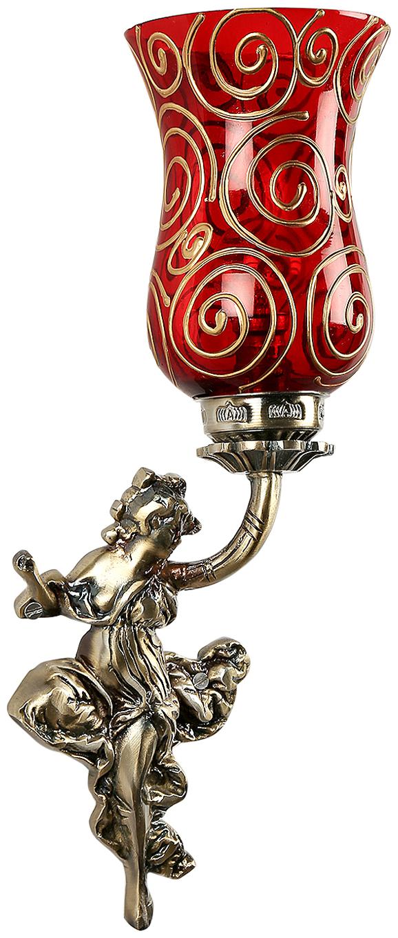 

Gojeeva Antique Red Wall Lamp