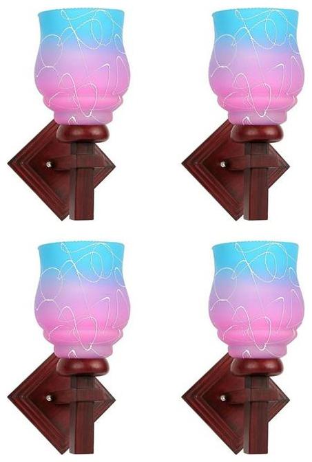 

Gojeeva New Designer decorative wall light Lamp( Set Of 4) Purple Pink