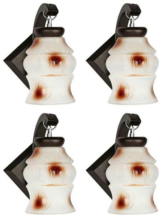 

Gojeeva New Designer decorative wall light Lamp( Set Of 4) Brown White