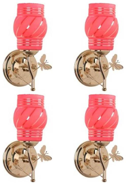 

Gojeeva New Designer decorative wall light Lamp( Set Of 4) Pink