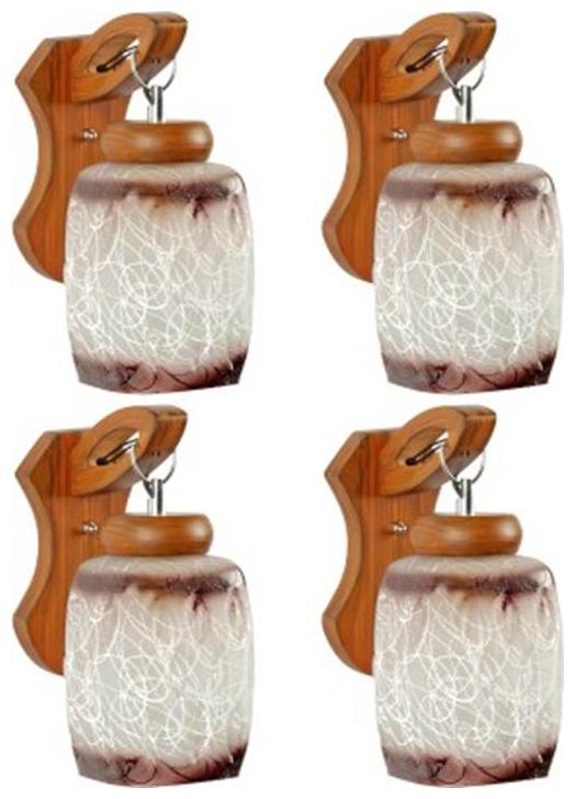 

Gojeeva New Designer decorative wall light Lamp( Set Of 4) Brown