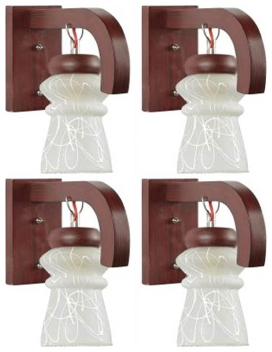 

Gojeeva New Designer decorative wall light Lamp( Set Of 4) White