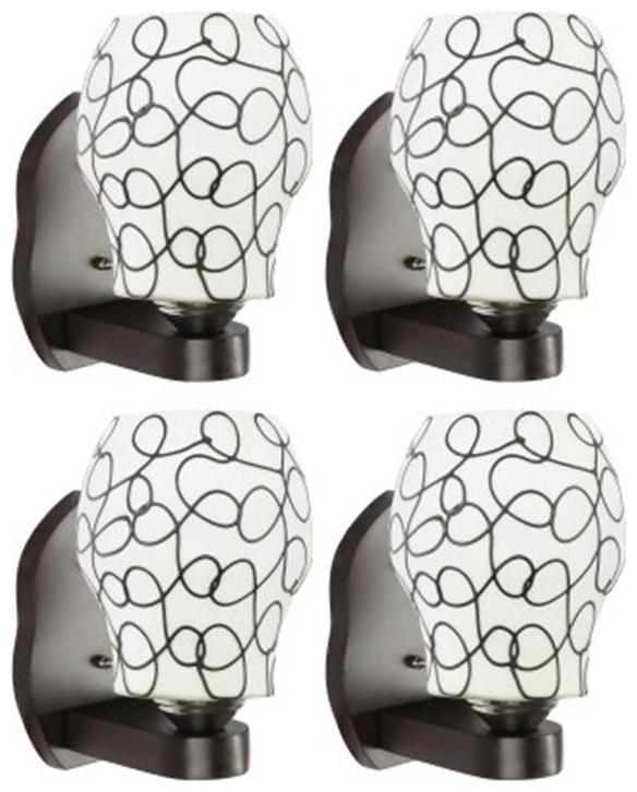

Gojeeva New Designer decorative wall light Lamp( Set Of 4) Black