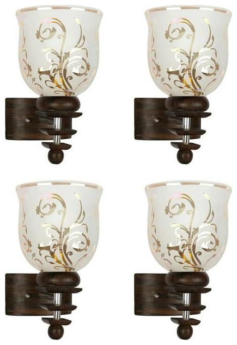 

Gojeeva New Designer decorative wall light Lamp( Set Of 4) Transparent