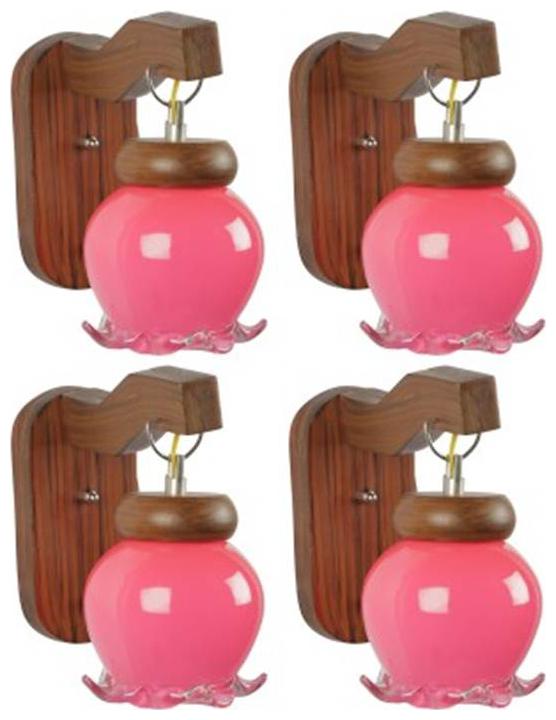 

Gojeeva New Designer decorative wall light Lamp( Set Of 4) Pink