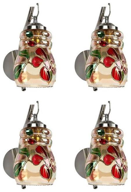 

Gojeeva New Designer decorative wall light Lamp( Set Of 4) Multi