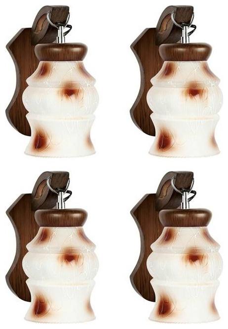 

Gojeeva New Designer decorative wall light Lamp( Set Of 4) Brown White