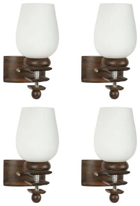 

Gojeeva New Designer decorative wall light Lamp( Set Of 4) White