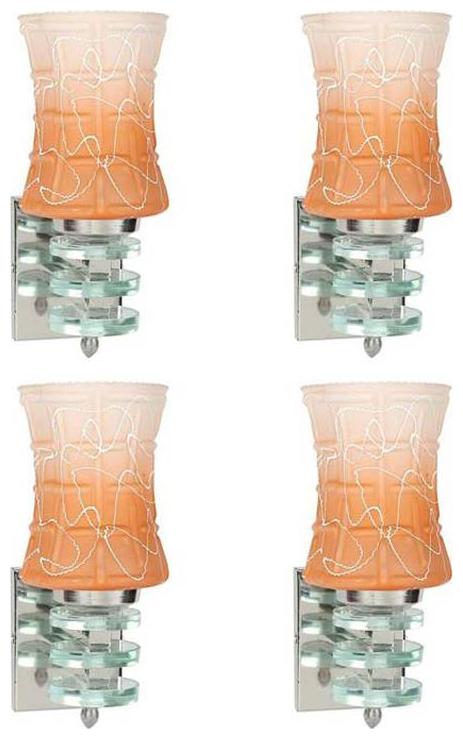 

Gojeeva New Designer decorative wall light Lamp( Set Of 4) Orange Yellow