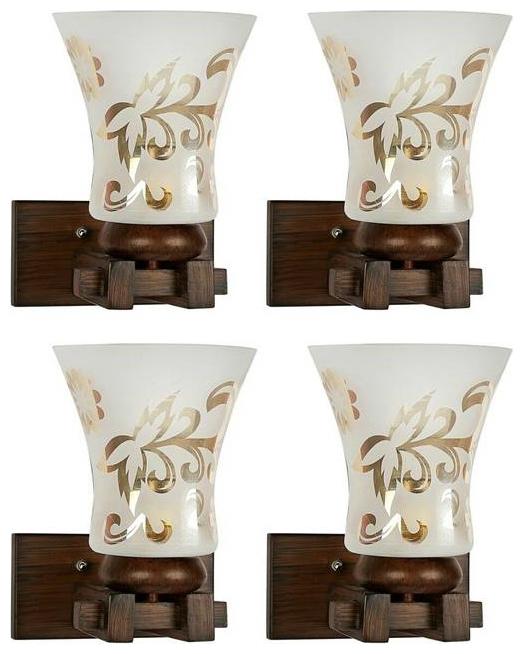 

Gojeeva New Designer decorative wall light Lamp( Set Of 4) Transparent