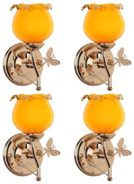 

Gojeeva New Designer decorative wall light Lamp( Set Of 4) Yellow