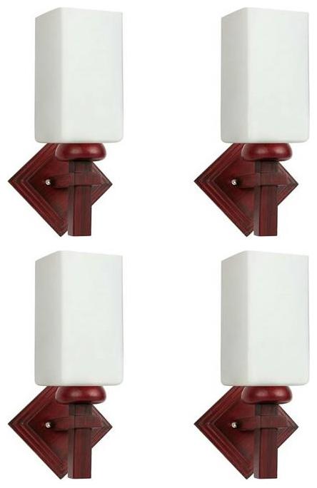 

Gojeeva New Designer decorative wall light Lamp( Set Of 4) White
