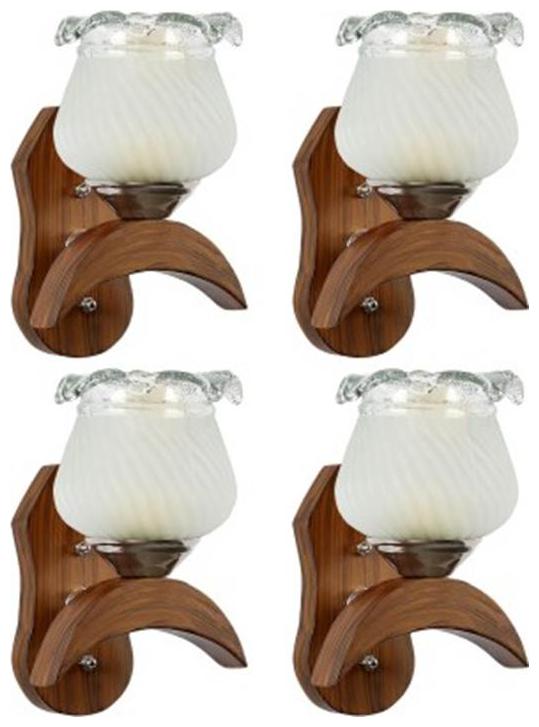 

Gojeeva New Designer decorative wall light Lamp( Set Of 4) White