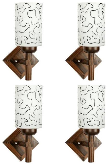 

Gojeeva New Designer decorative wall light Lamp( Set Of 4) White