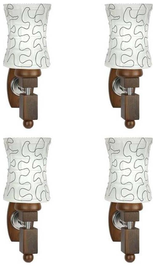 

Gojeeva New Designer decorative wall light Lamp( Set Of 4) White