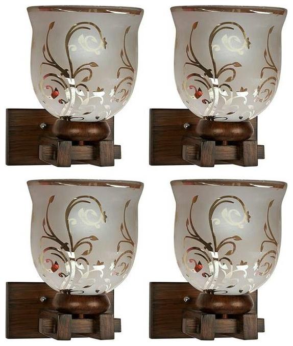

Gojeeva New Designer decorative wall light Lamp( Set Of 4) Transparent