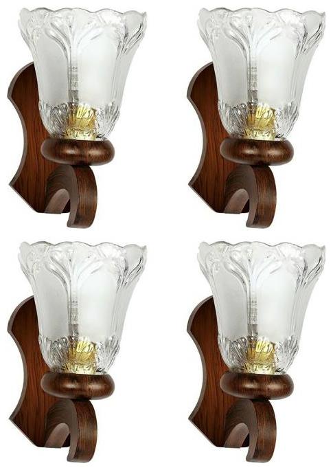 

Gojeeva New Designer decorative wall light Lamp( Set Of 4) Transparent