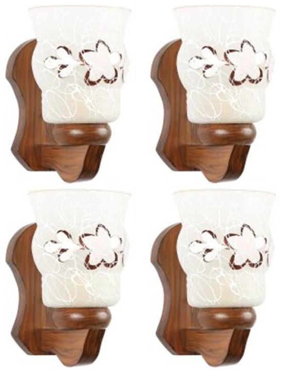 

Gojeeva New Designer decorative wall light Lamp( Set Of 4) White