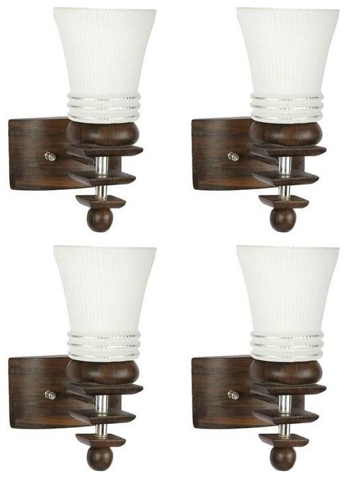 

Gojeeva New Designer decorative wall light Lamp( Set Of 4) White