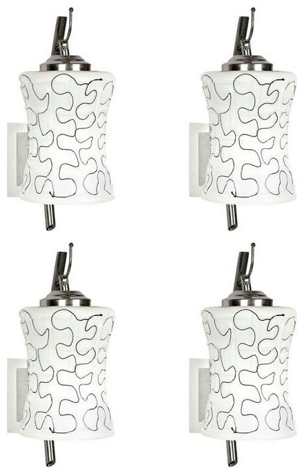 

Gojeeva New Designer decorative wall light Lamp( Set Of 4) White