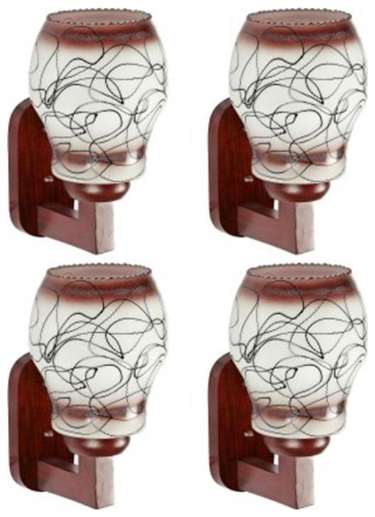 

Gojeeva New Designer decorative wall light Lamp( Set Of 4) Brown