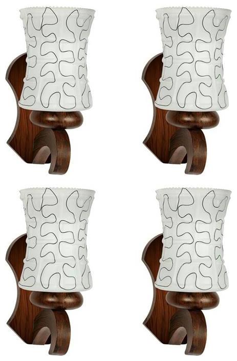 

Gojeeva New Designer decorative wall light Lamp( Set Of 4) White
