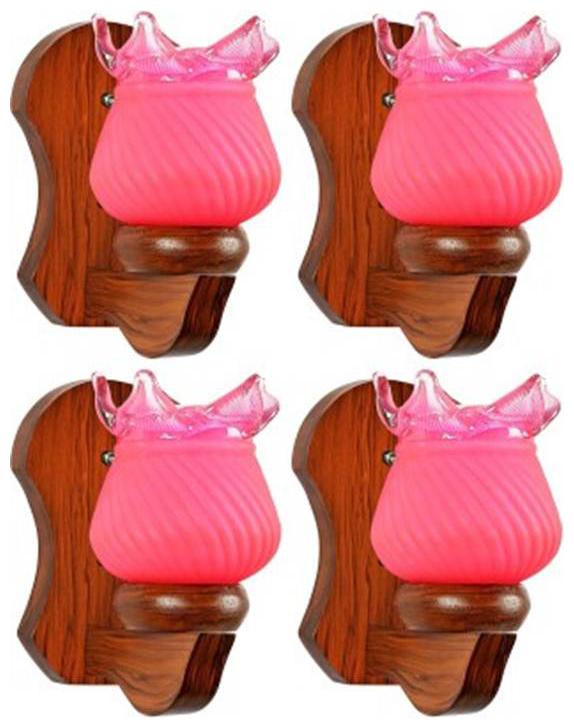 

Gojeeva New Designer decorative wall light Lamp( Set Of 4) Pink