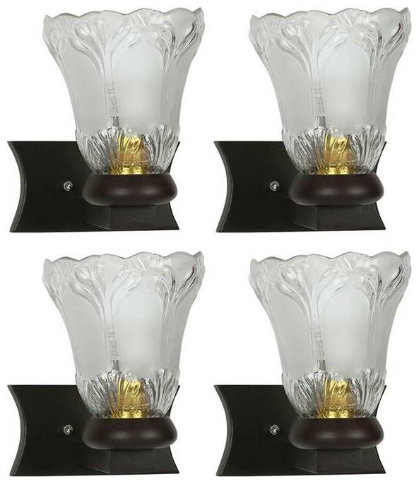 

Gojeeva New Designer decorative wall light Lamp( Set Of 4) Transparent