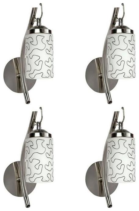 

Gojeeva New Designer decorative wall light Lamp( Set Of 4) White