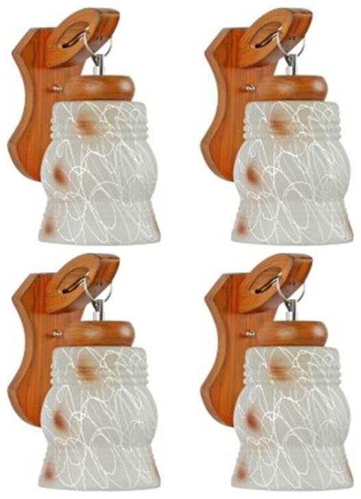 

Gojeeva New Designer decorative wall light Lamp( Set Of 4) Brown