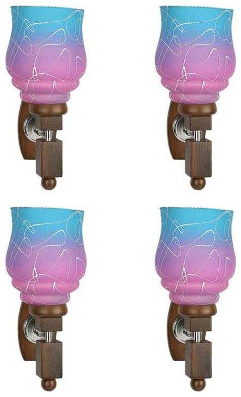 

Gojeeva New Designer decorative wall light Lamp( Set Of 4) Purple Blue