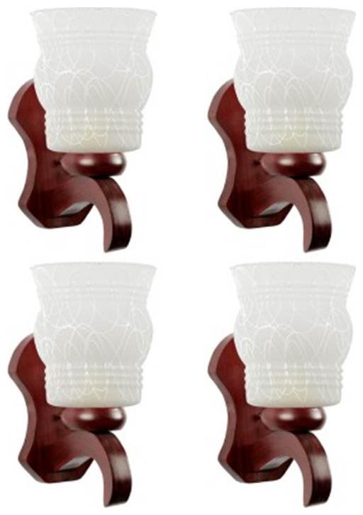 

Gojeeva New Designer decorative wall light Lamp( Set Of 4) White