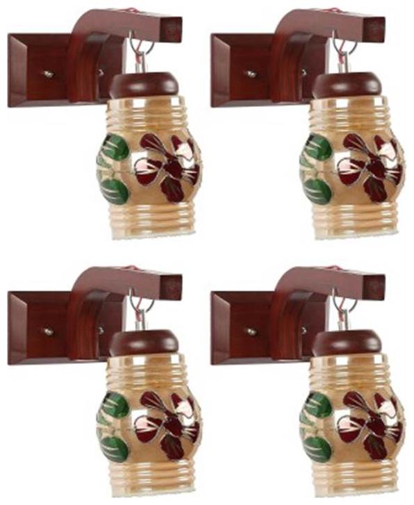 

Gojeeva New Designer decorative wall light Lamp( Set Of 4) Beige Green
