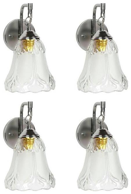 

Gojeeva New Designer decorative wall light Lamp( Set Of 4) Transparent