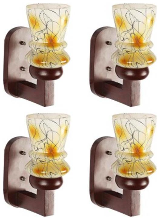 

Gojeeva New Designer decorative wall light Lamp( Set Of 4) Yellow