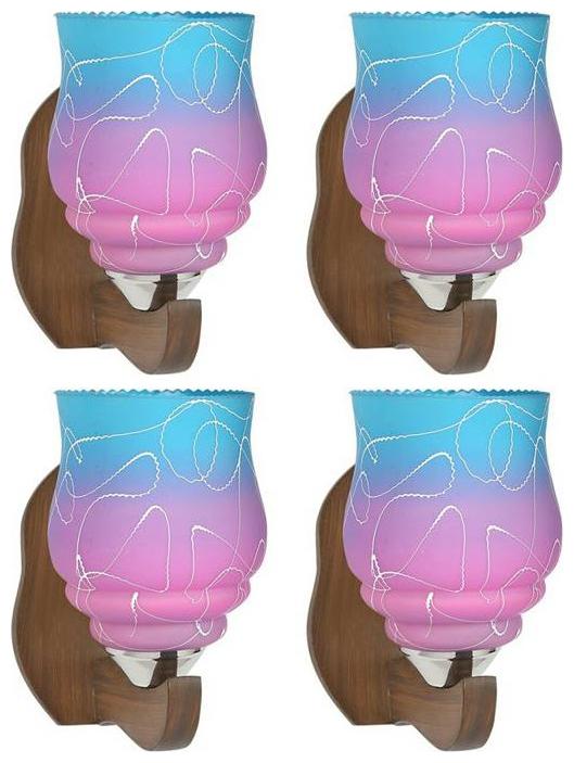 

Gojeeva New Designer decorative wall light Lamp( Set Of 4) Purple Blue