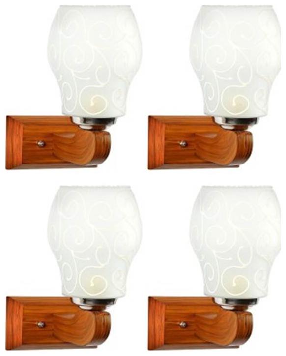 

Gojeeva New Designer decorative wall light Lamp( Set Of 4) White