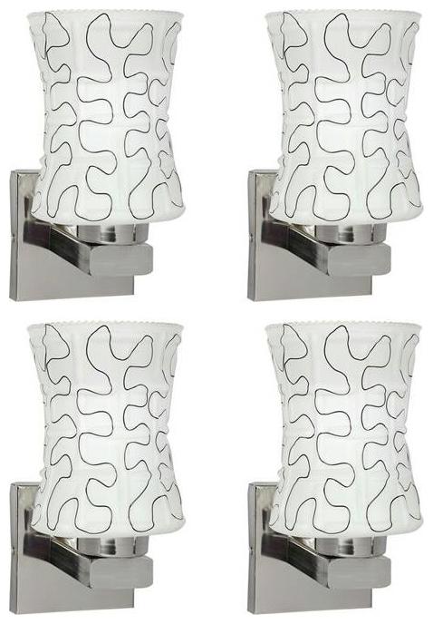 

Gojeeva New Designer decorative wall light Lamp( Set Of 4) White