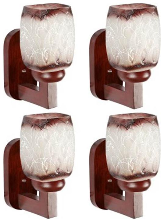 

Gojeeva New Designer decorative wall light Lamp( Set Of 4) Brown